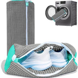 Darrahopens Home & Garden > Laundry & Cleaning > Laundry Wash Bags Shoe Wash Bags - 2-Pack - Reusable Shoe Cleaning Bags - Gray