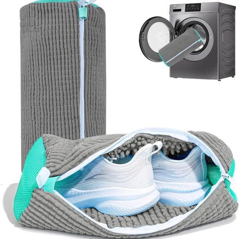Darrahopens Home & Garden > Laundry & Cleaning > Laundry Wash Bags Shoe Wash Bags - 2-Pack - Reusable Shoe Cleaning Bags - Gray