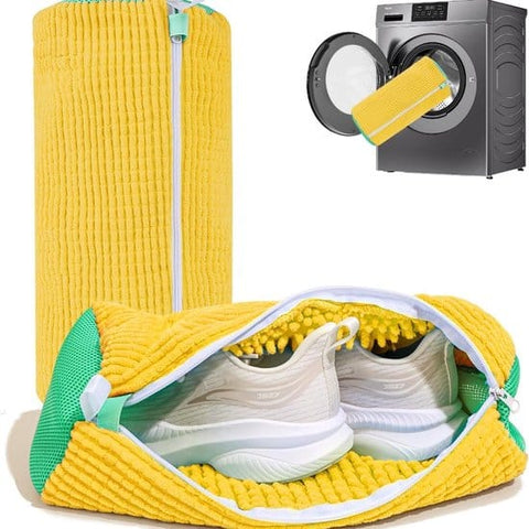 Darrahopens Home & Garden > Laundry & Cleaning > Laundry Wash Bags Shoe Wash Bags - 2-Pack - Reusable Shoe Cleaning Bags - Yellow