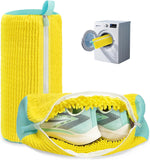 Darrahopens Home & Garden > Laundry & Cleaning > Laundry Wash Bags Shoe Washer Bag Laundry Shoe Bag for Washer & Dryer, Reusable 2 Pack Sneaker Cleaning Bag, 360° Deep Cleaning Machine for All Shoe Types with Self-Locking Zipper