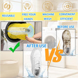 Darrahopens Home & Garden > Laundry & Cleaning > Laundry Wash Bags Shoe Washer Bag Laundry Shoe Bag for Washer & Dryer, Reusable 2 Pack Sneaker Cleaning Bag, 360° Deep Cleaning Machine for All Shoe Types with Self-Locking Zipper
