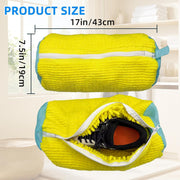 Darrahopens Home & Garden > Laundry & Cleaning > Laundry Wash Bags Shoe Washer Bag Laundry Shoe Bag for Washer & Dryer, Reusable 2 Pack Sneaker Cleaning Bag, 360° Deep Cleaning Machine for All Shoe Types with Self-Locking Zipper