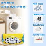 Darrahopens Home & Garden > Laundry & Cleaning > Laundry Wash Bags Shoe Washer Bag Laundry Shoe Bag for Washer & Dryer, Reusable 2 Pack Sneaker Cleaning Bag, 360° Deep Cleaning Machine for All Shoe Types with Self-Locking Zipper