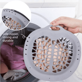 Darrahopens Home & Garden > Laundry & Cleaning > Laundry Wash Bags Silicone Laundry Bag, Reusable Breathable Mesh Wash Bag with Zipper, for Delicate Underwear, Bras, and Shoes, Machine Washable—Gray