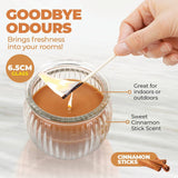 Darrahopens Home & Garden > Laundry & Cleaning Perfect Scent 12PCE Cinnamon Scented Fragrant Candle Glass Holder 6.5cm