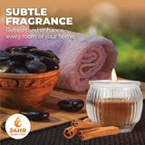 Darrahopens Home & Garden > Laundry & Cleaning Perfect Scent 12PCE Cinnamon Scented Fragrant Candle Glass Holder 6.5cm