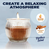 Darrahopens Home & Garden > Laundry & Cleaning Perfect Scent 12PCE Cinnamon Scented Fragrant Candle Glass Holder 6.5cm