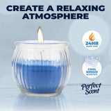 Darrahopens Home & Garden > Laundry & Cleaning Perfect Scent 12PCE Cool Breeze Scented Fragrant Candle Glass Holder 6.5cm