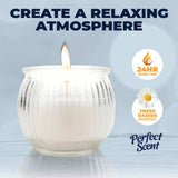 Darrahopens Home & Garden > Laundry & Cleaning Perfect Scent 12PCE Fresh Daisies Scented Fragrant Candle Glass Holder 6.5cm