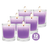 Darrahopens Home & Garden > Laundry & Cleaning Perfect Scent 12PCE Lavender Scented Fragrant Candles In Glass Holders 7cm
