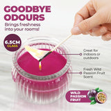 Darrahopens Home & Garden > Laundry & Cleaning Perfect Scent 12PCE Passionfruit Scented Fragrant Candle Glass Holder 6.5cm