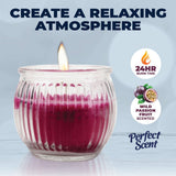 Darrahopens Home & Garden > Laundry & Cleaning Perfect Scent 12PCE Passionfruit Scented Fragrant Candle Glass Holder 6.5cm