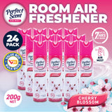 Darrahopens Home & Garden > Laundry & Cleaning Perfect Scent 24PCE Air Freshener Room Spray/Mist Cherry Blossom Scent 200g