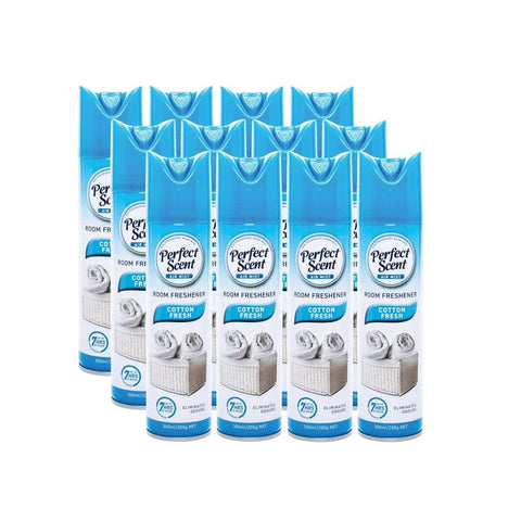 Darrahopens Home & Garden > Laundry & Cleaning Perfect Scent 24PCE Air Freshener Room Spray/Mist Cotton Fresh Scent 200g