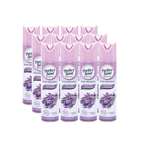 Darrahopens Home & Garden > Laundry & Cleaning Perfect Scent 24PCE Air Freshener Room Spray/Mist English Lavender Scent 200g