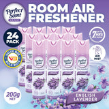 Darrahopens Home & Garden > Laundry & Cleaning Perfect Scent 24PCE Air Freshener Room Spray/Mist English Lavender Scent 200g