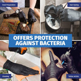 Darrahopens Home & Garden > Laundry & Cleaning Xtra Kleen 1000PCE Disposable Nitrile Gloves Black Latex Powder Free Size S