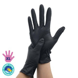 Darrahopens Home & Garden > Laundry & Cleaning Xtra Kleen 1000PCE Disposable Nitrile Gloves Black Latex Powder Free Size XL