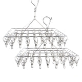 Darrahopens Home & Garden > Laundry & Cleaning Xtra Kleen 12PCE Rotating Stainless Steel Clothes Hanger With 40 Pegs