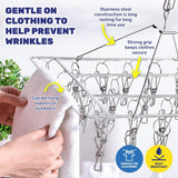 Darrahopens Home & Garden > Laundry & Cleaning Xtra Kleen 12PCE Rotating Stainless Steel Clothes Hanger With 40 Pegs
