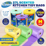 Darrahopens Home & Garden > Laundry & Cleaning Xtra Kleen 1728PCE 27L Scented Kitchen Tidy Bags Medium Tie Handles 51 x 65cm