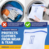 Darrahopens Home & Garden > Laundry & Cleaning Xtra Kleen 24PCE Laundry Wash Bags Delicate Garments Size Medium 30 x 35cm