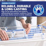 Darrahopens Home & Garden > Laundry & Cleaning Xtra Kleen 480PCE Thermoplastic Rubber Pegs Metal & Rust Free 2.4 x 6.7cm