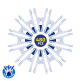 Darrahopens Home & Garden > Laundry & Cleaning Xtra Kleen 480PCE Thermoplastic Rubber Pegs Metal & Rust Free 2.4 x 6.7cm