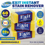 Darrahopens Home & Garden > Laundry & Cleaning Xtra Kleen 60PCE Exit Soap Instant Stain Remover Blocks Unscented 50g