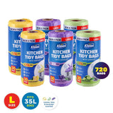 Darrahopens Home & Garden > Laundry & Cleaning Xtra Kleen 720PCE 35L Kitchen Tidy Bags Large Scented With Handles 58 x 71cm