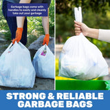 Darrahopens Home & Garden > Laundry & Cleaning Xtra Kleen 720PCE 35L Kitchen Tidy Bags White Large Tie Handles 58 x 71cm