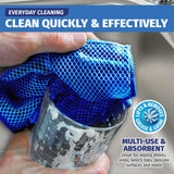 Darrahopens Home & Garden > Laundry & Cleaning Xtra Kleen 72PCE Microfibre Cloths Built-In Mesh Scrubber Absorbent 30cm