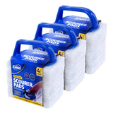 Darrahopens Home & Garden > Laundry & Cleaning Xtra Kleen 96PCE Scourer Pads Easy Grip Handle Tool Refills Included 7 x 10cm