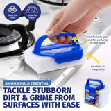 Darrahopens Home & Garden > Laundry & Cleaning Xtra Kleen 96PCE Scourer Pads Easy Grip Handle Tool Refills Included 7 x 10cm