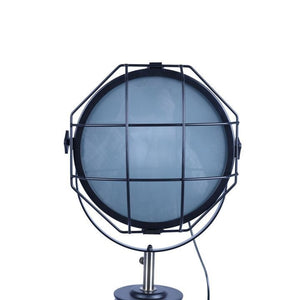 Darrahopens Home & Garden > Lighting 158cm Nautical Tripod Floor Lamp w Matte Black Lamp Head Searchlight Spot Light