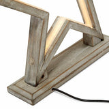 Darrahopens Home & Garden > Lighting 33cm Bamboo Star LED Table Lamp Light Modern Bedside - Antique Timber