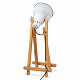 Darrahopens Home & Garden > Lighting 61cm Bamboo Easel Table Lamp Modern Scandi Designer Desk Light Bedroom Office