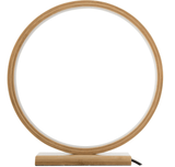 Darrahopens Home & Garden > Lighting Bamboo Single Ring LED Lamp Light Modern Scandi Minimalistic - Natural
