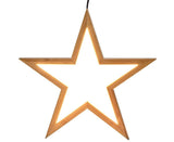 Darrahopens Home & Garden > Lighting Ceiling Bamboo Star LED Hanging Lamp Natural Home Decor Lighting Pendant - Natural