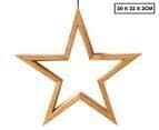 Darrahopens Home & Garden > Lighting Ceiling Bamboo Star LED Hanging Lamp Natural Home Decor Lighting Pendant - Natural