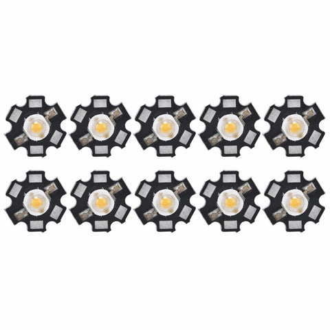 Darrahopens Home & Garden > Lighting > Ceiling Lights 10Pcs Ultra Bright LED Chip 3V DIY Light Beads for Ceiling Light Downlight Flashlight Table LampWarm Light 3000K 3W In Australia - Darrahopens
