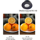 4 Pack Recessed Spotlights, LED 5W 3000K Warm White, IP65 Waterproof, Satin Nickel Black, Cutout 68 mm