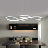 Darrahopens Home & Garden > Lighting > Ceiling Lights BAMDECOR A022 Modern Designer Infinity LED Chandelier Island Ceiling Pendant Light (120/150cm-Silver) In Australia - Darrahopens