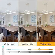 Darrahopens Home & Garden > Lighting > Ceiling Lights BAMDECOR A022 Modern Designer Infinity LED Chandelier Island Ceiling Pendant Light (120/150cm-Silver) In Australia - Darrahopens
