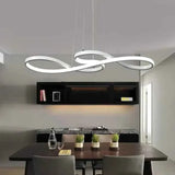 Darrahopens Home & Garden > Lighting > Ceiling Lights BAMDECOR A022 Modern Designer Infinity LED Chandelier Island Ceiling Pendant Light (120/150cm-Silver) In Australia - Darrahopens