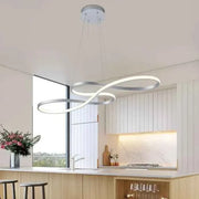 Darrahopens Home & Garden > Lighting > Ceiling Lights BAMDECOR A022 Modern Designer Infinity LED Chandelier Island Ceiling Pendant Light (120/150cm-Silver) In Australia - Darrahopens