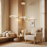 Darrahopens Home & Garden > Lighting > Ceiling Lights BAMDECOR A180 Nordic Golden Circles Kitchen Dining Table Pendant Light Minimalist Modern Lighting