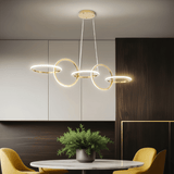 Darrahopens Home & Garden > Lighting > Ceiling Lights BAMDECOR A180 Nordic Golden Circles Kitchen Dining Table Pendant Light Minimalist Modern Lighting