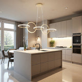 Darrahopens Home & Garden > Lighting > Ceiling Lights BAMDECOR A180 Nordic Golden Circles Kitchen Dining Table Pendant Light Minimalist Modern Lighting