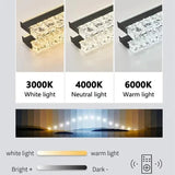 Darrahopens Home & Garden > Lighting > Ceiling Lights BAMDECOR A188 Nordic Dual Linear Dimmable Acrylic Kitchen Dining Table Pendant Light Minimalist Modern Lighting (Coffee)